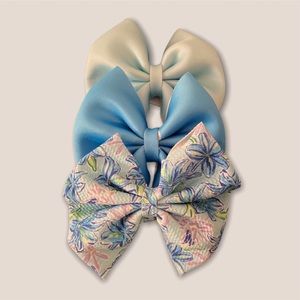 3 hair bow set